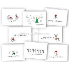 Coleção dos cartões do Feliz Natal Cartões Personalizados
